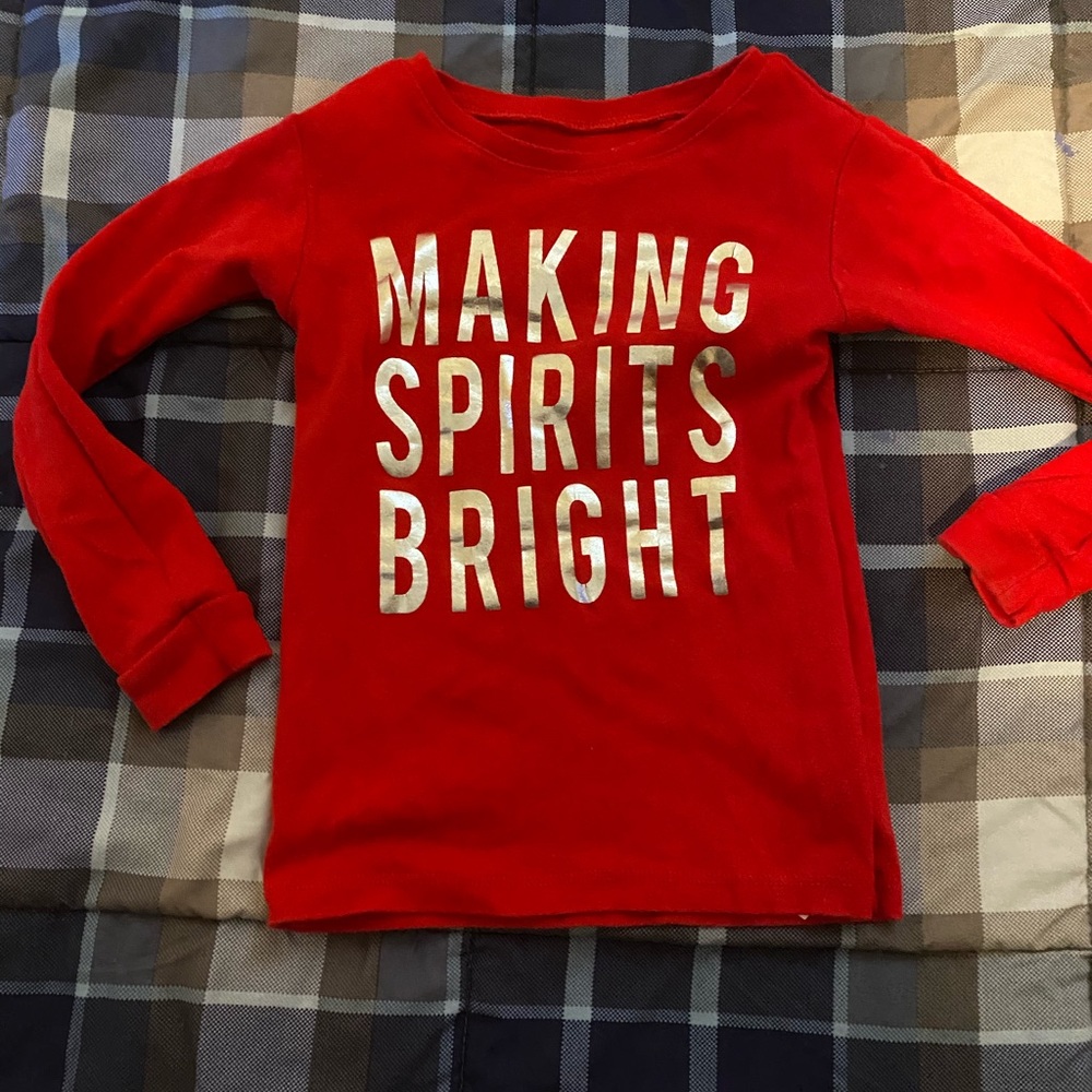 Baby gap long sleeve holiday shirt